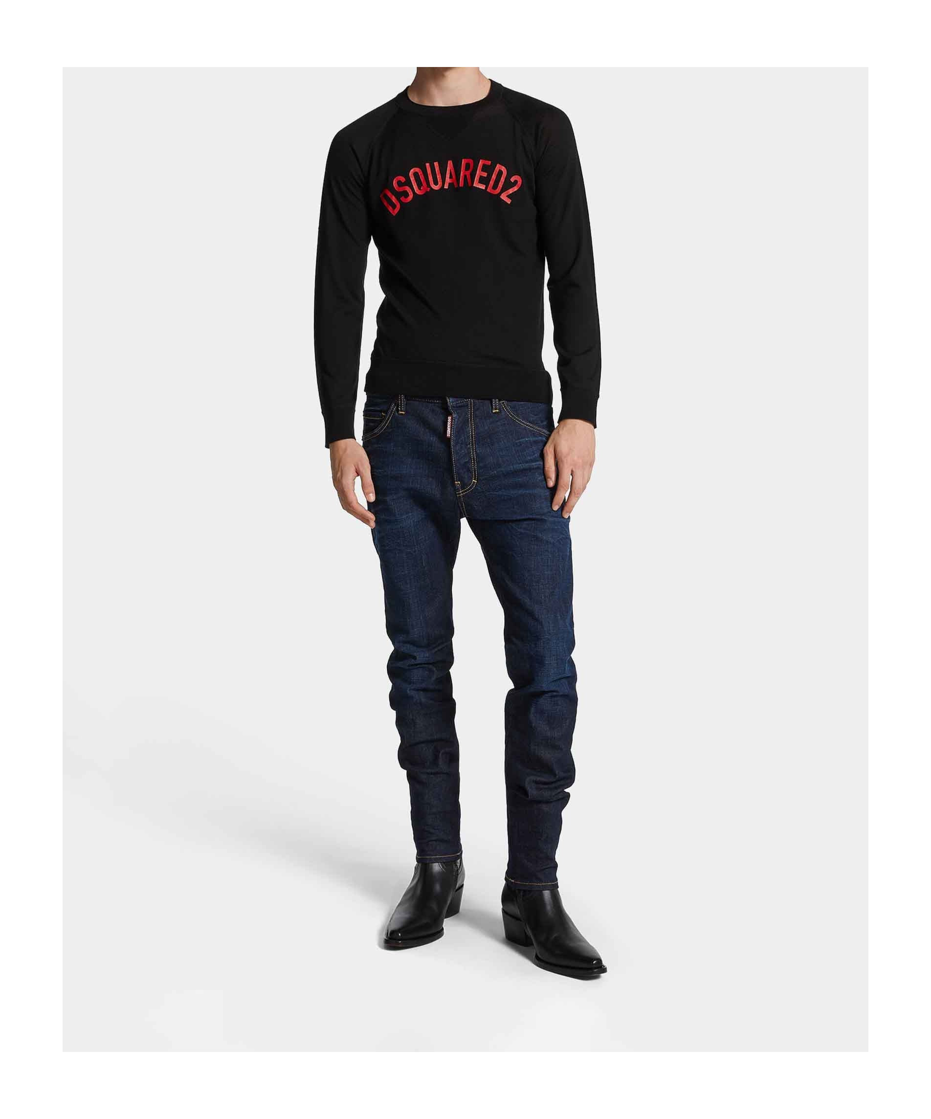 Dsquared2 Logo-print Sweater In Black