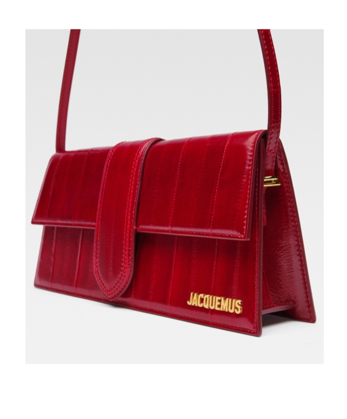 Shop Jacquemus Logo Shoulder Bag In Red