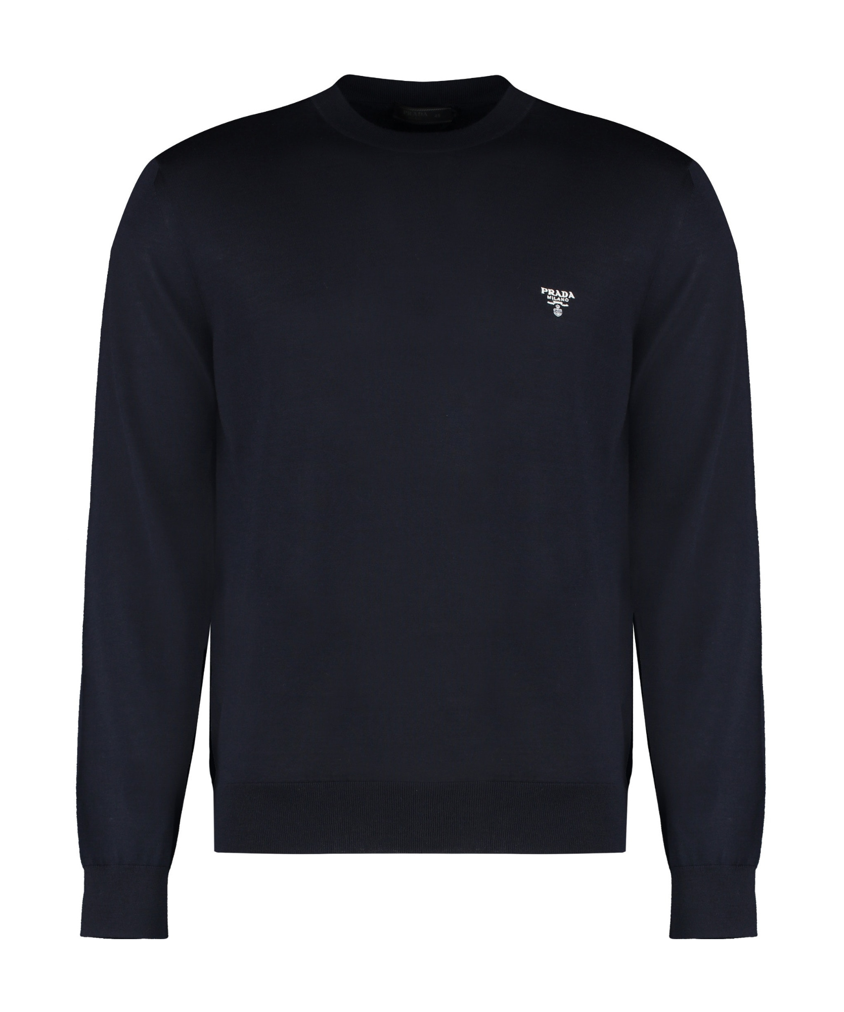 Prada Long-sleeved Sweater In Blue