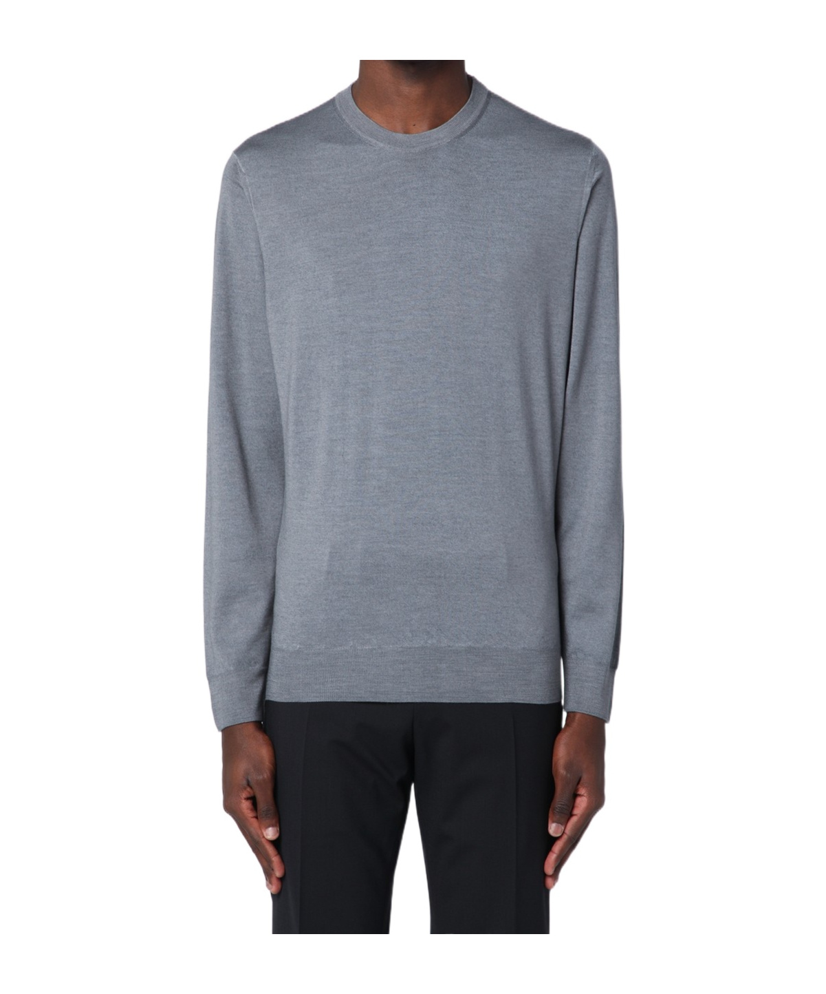 Drumohr Long-sleeved Sweater In Gray