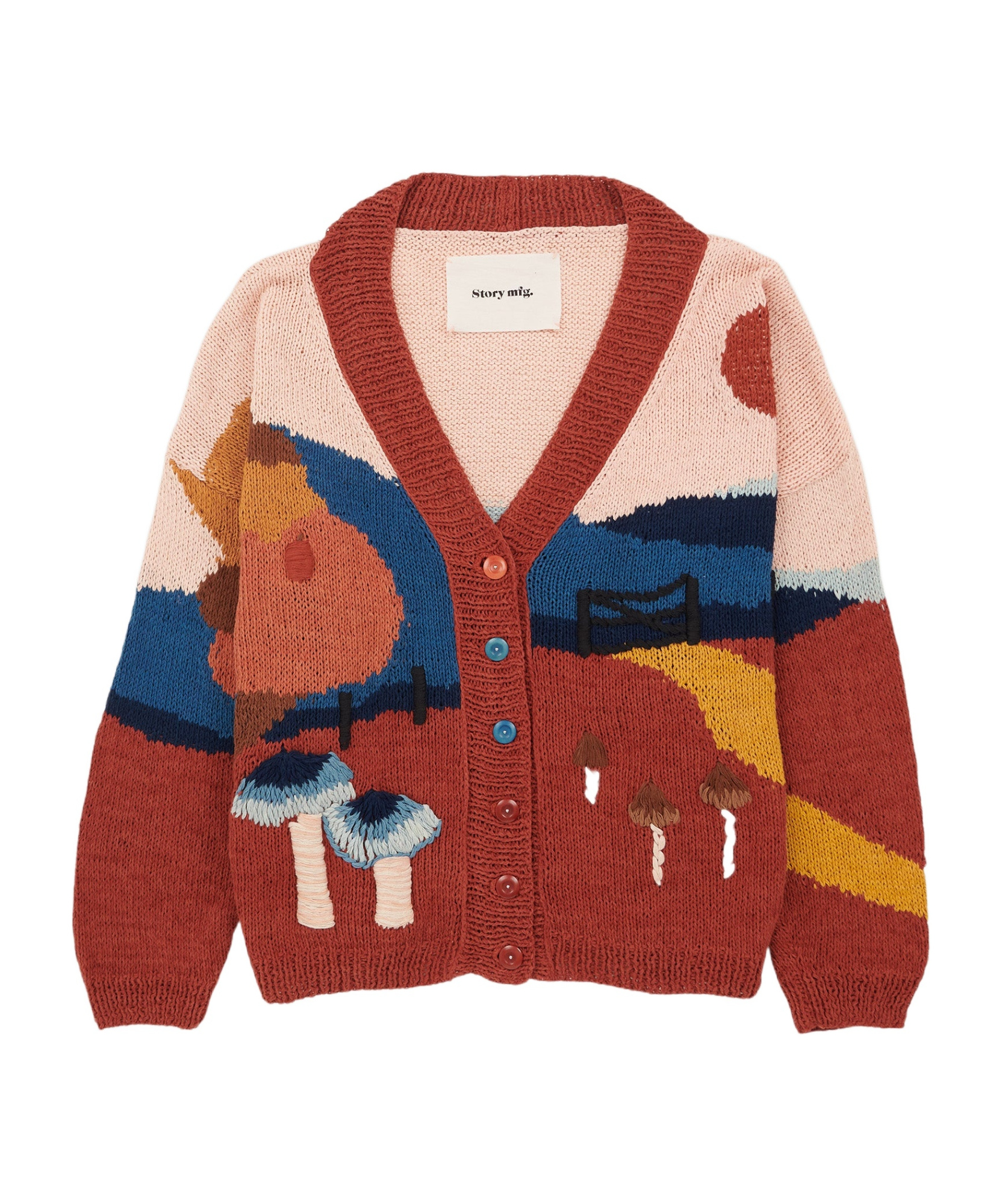 Story Mfg. Long-sleeved Sweater In Red