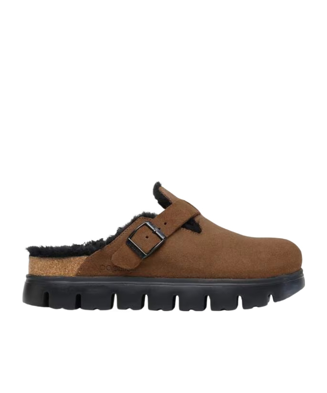 Birkenstock Boston Chunky Shearling In Brown