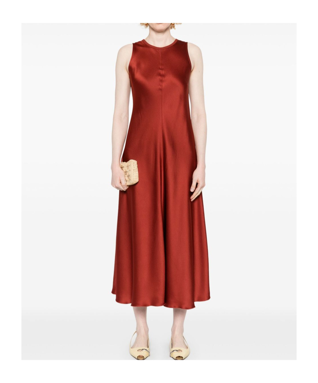 FORTE FORTE SLEEVELESS FLARED MAXI DRESS