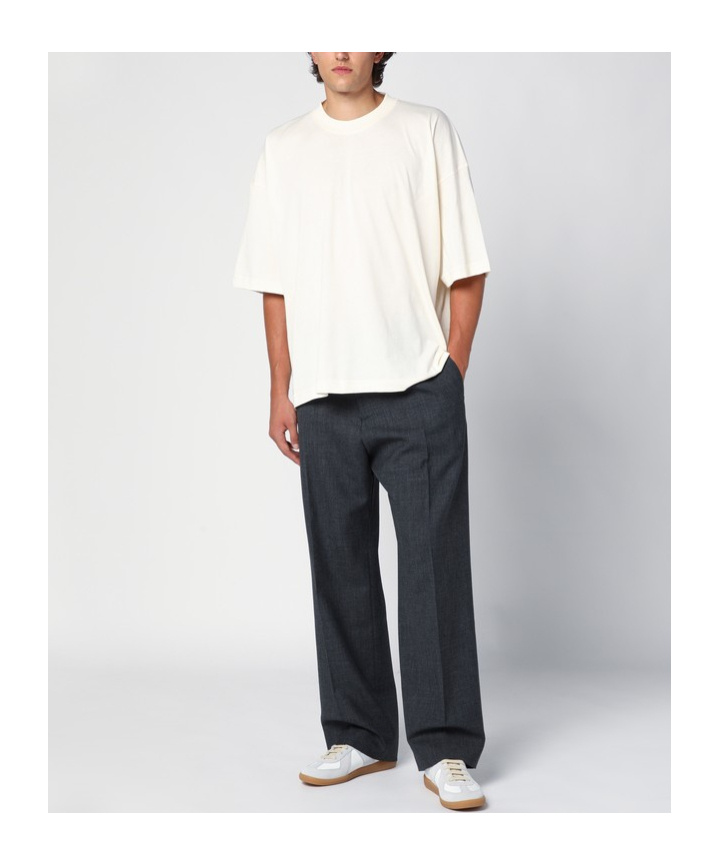 Studio Nicholson Belt-loop Casual Pants In Black