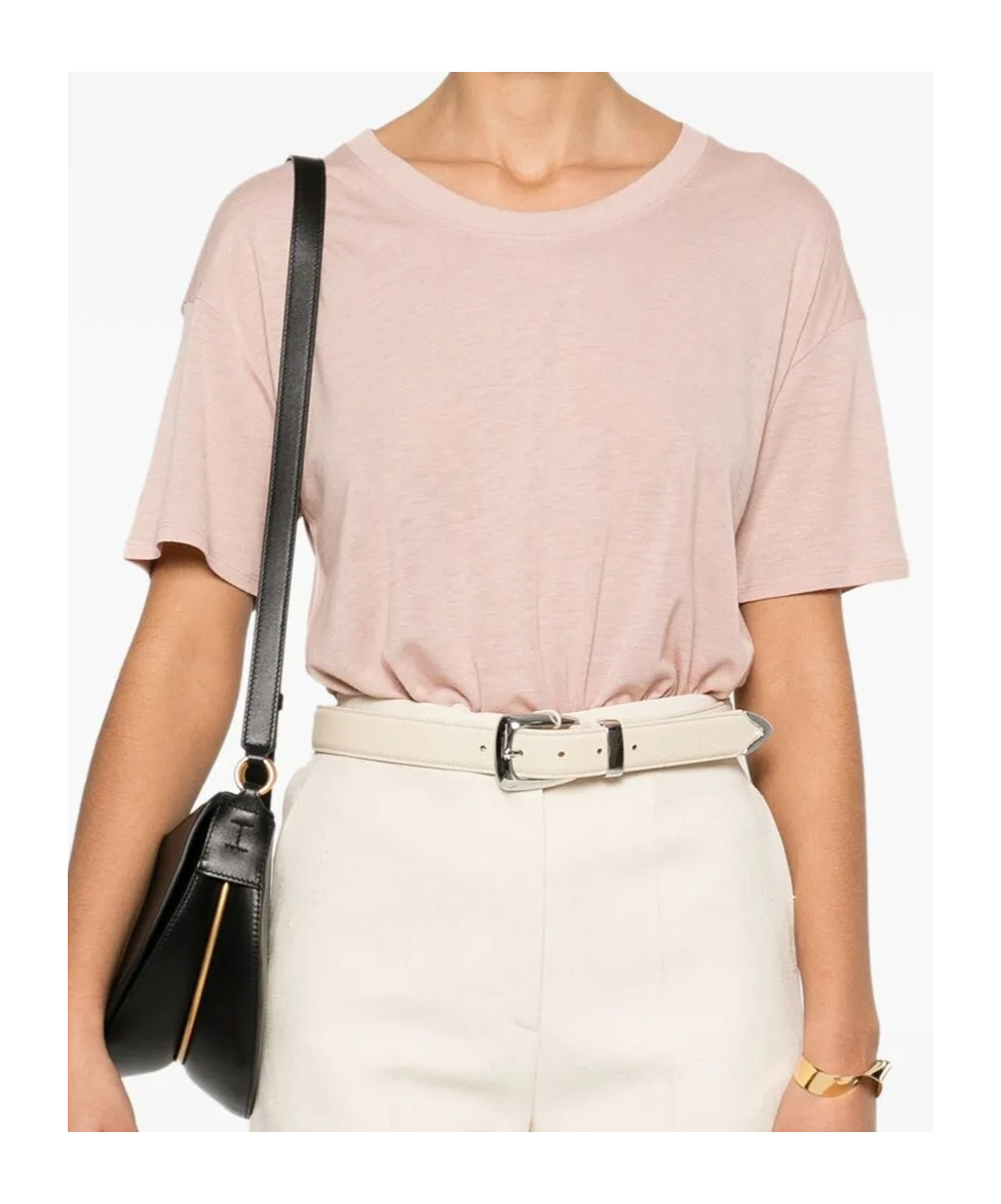 Shop Loulou Studio Ezra T-shirt In Nude