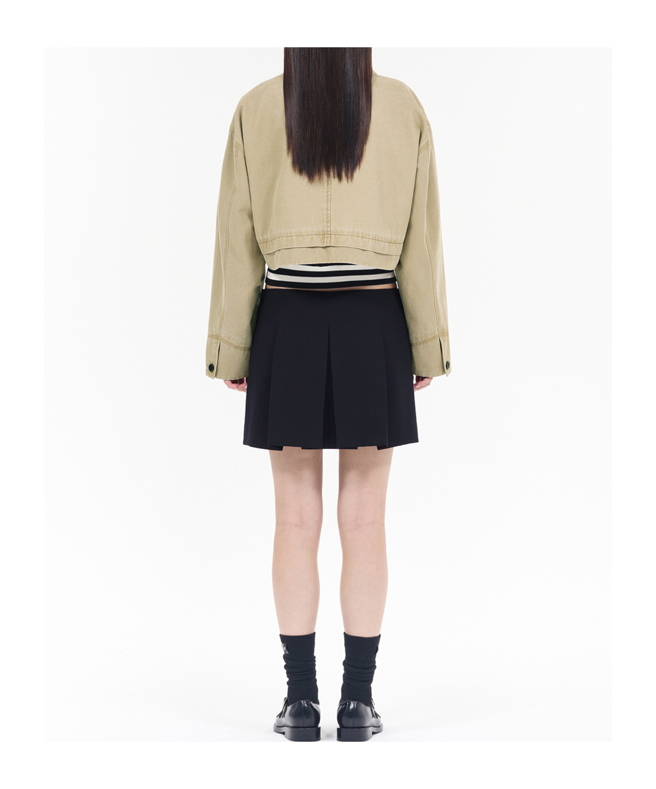 We11 Done Cropped Jacket In Nude