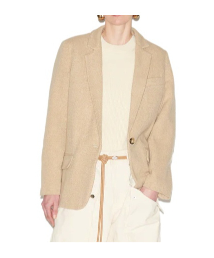 Isabel Marant Étoile Charlyne Blazer In Nude