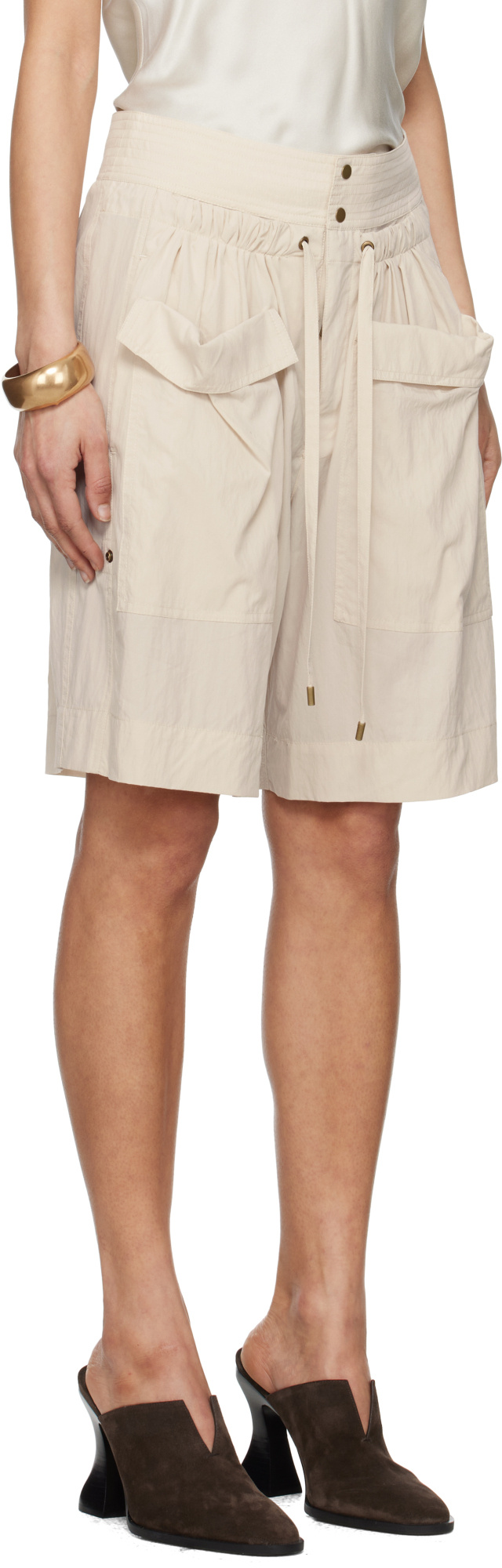 Isabel Marant Beige Gabriela Shorts In Nude
