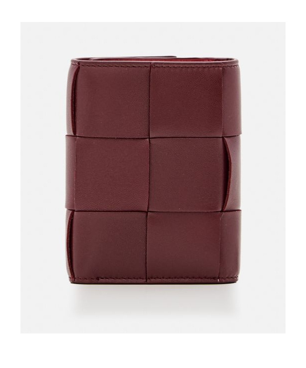 Bottega Veneta Three-fold Wallet In Red