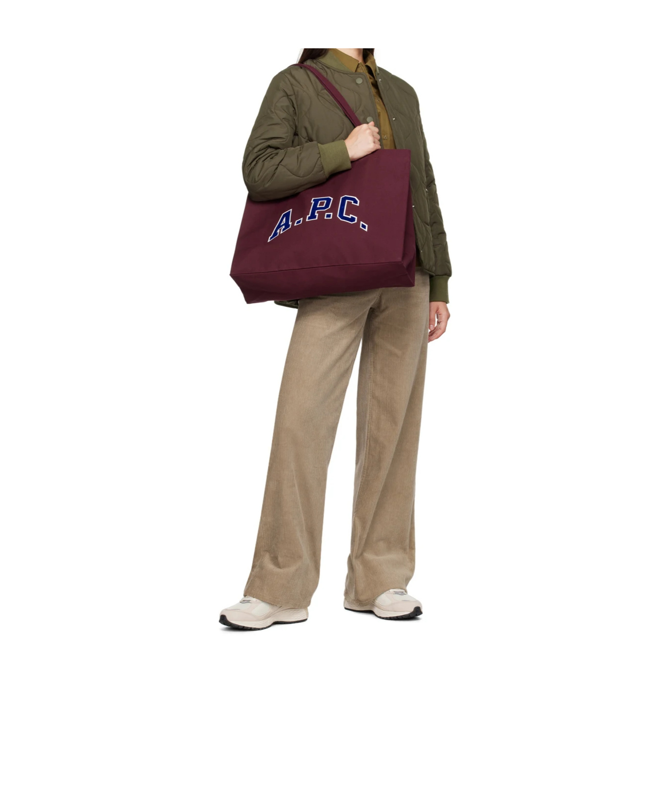 Apc Burgundy Shopping Diane University Tote In Red