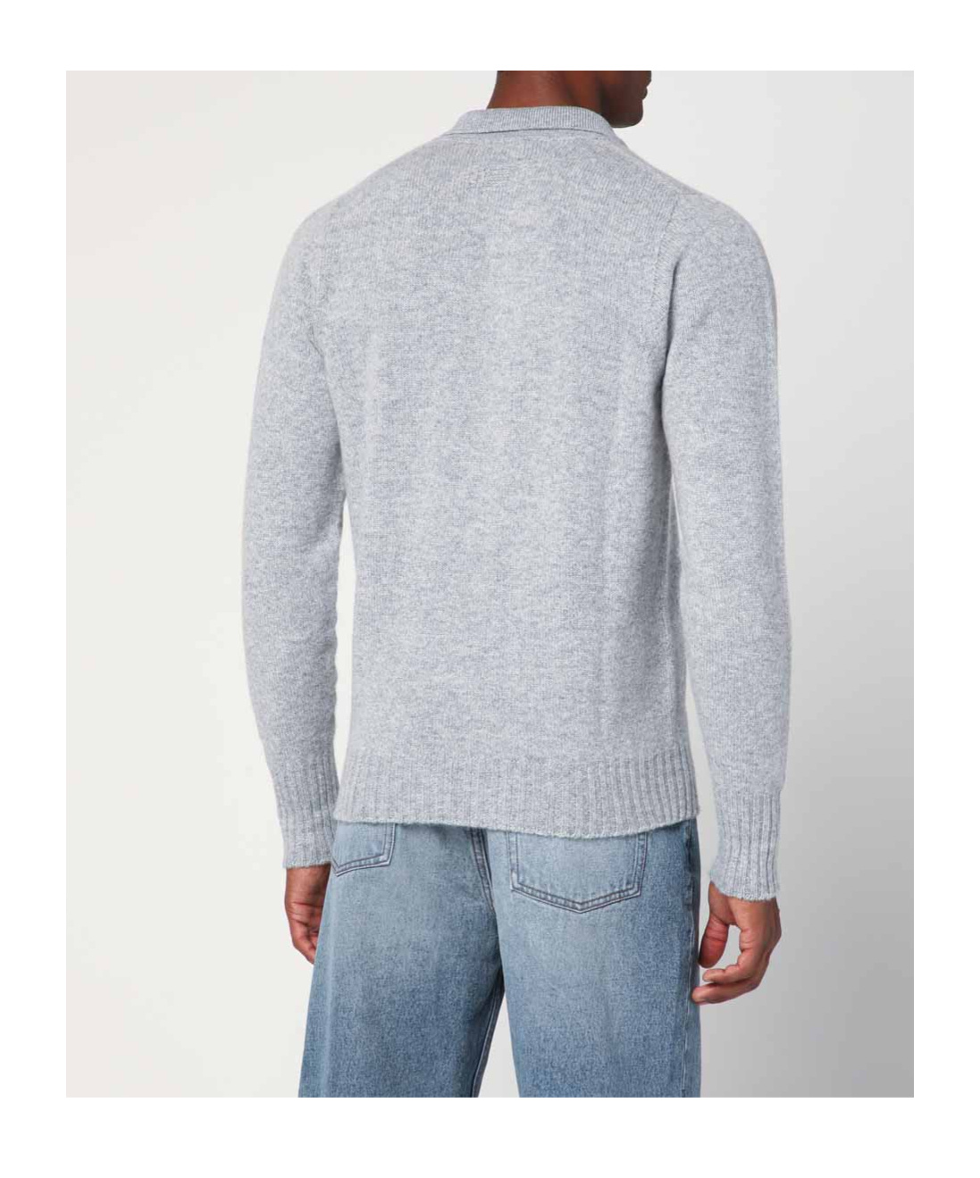 Drumohr Long-sleeved Sweater In Gray