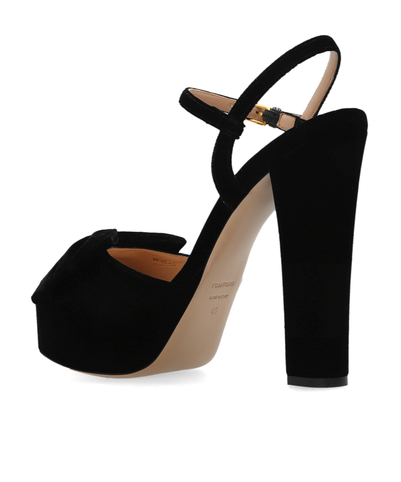 Tom Ford Thick Soled High-heeled Sandals In Black