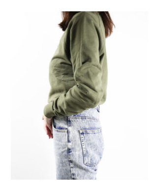 Maison Kitsuné Long-sleeved Sweater In Green
