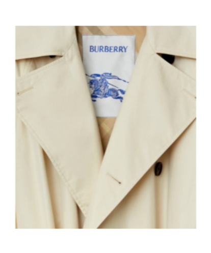 Burberry Double-breasted Cotton Trenchcoat For Women In White