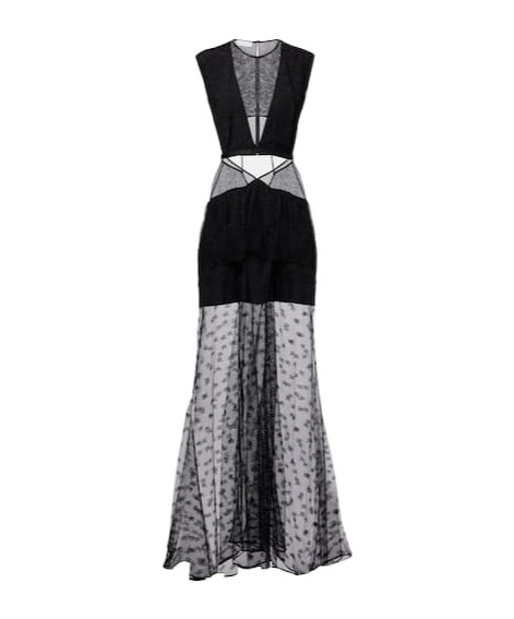 Stella Mccartney Lace Gown In Black