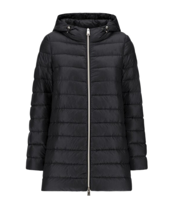 Herno Resort A-shape Jacket In Nylon Ultralight In Black