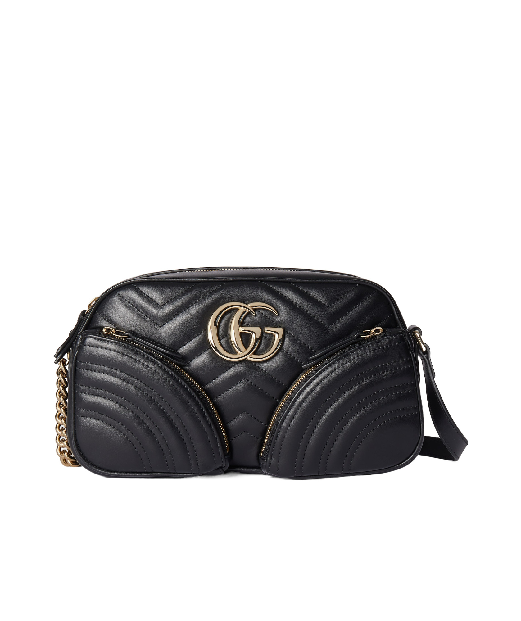 Gucci Gg Marmont Shoulder Bags Black In Black