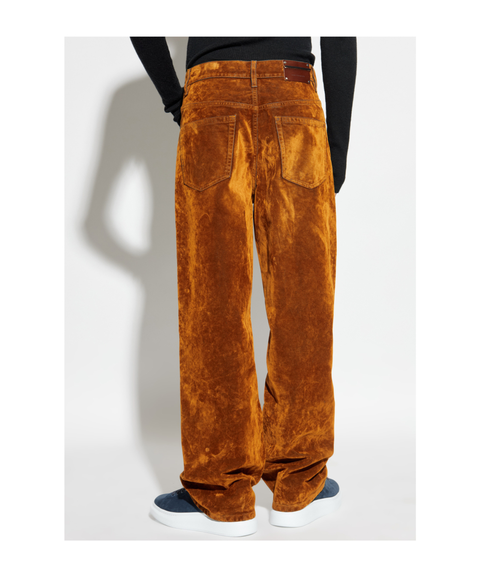 Dries Van Noten Belt Loop Casual Pants In Brown