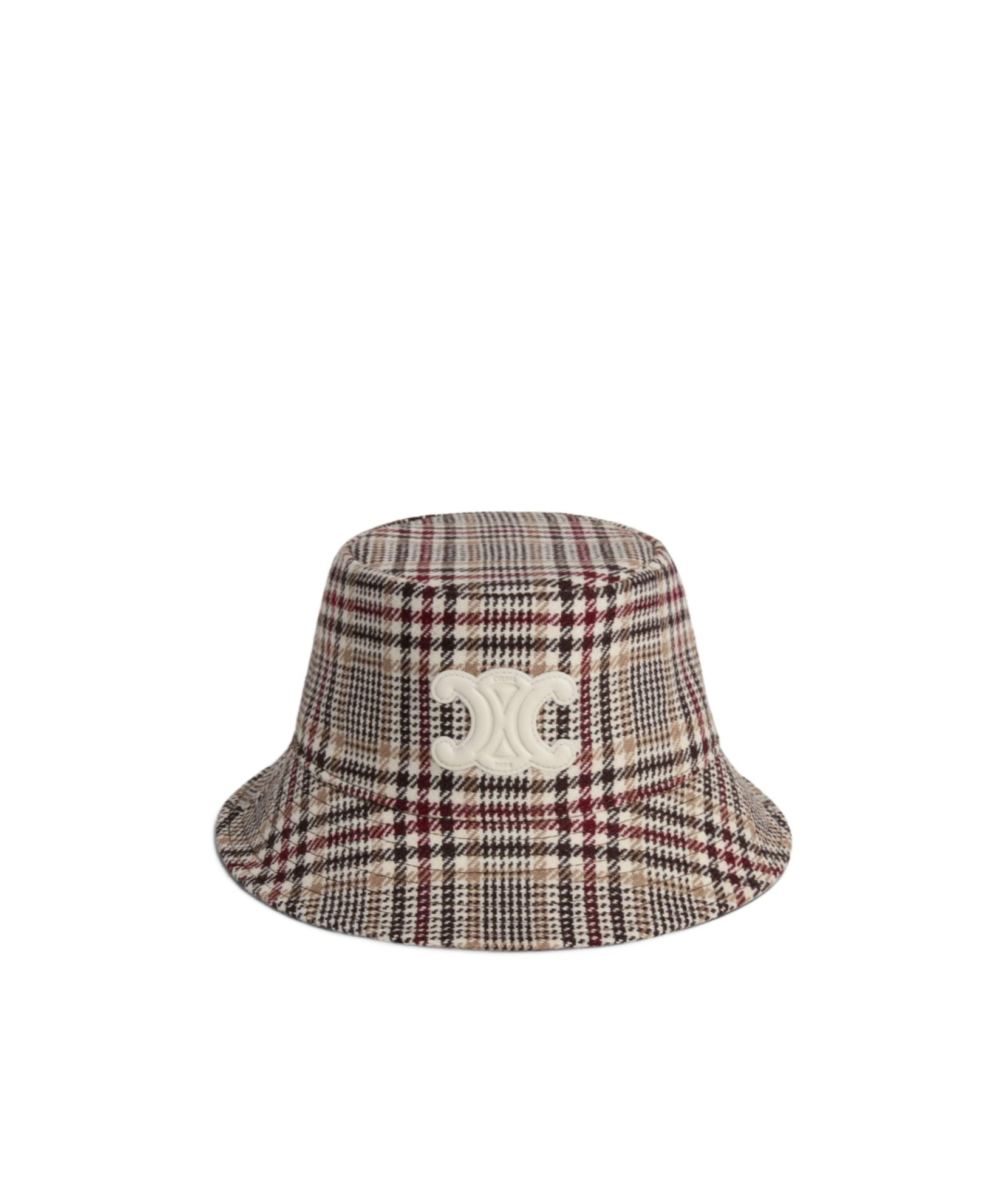 Celine Triomphe Bob In Prince Of Wales Wool