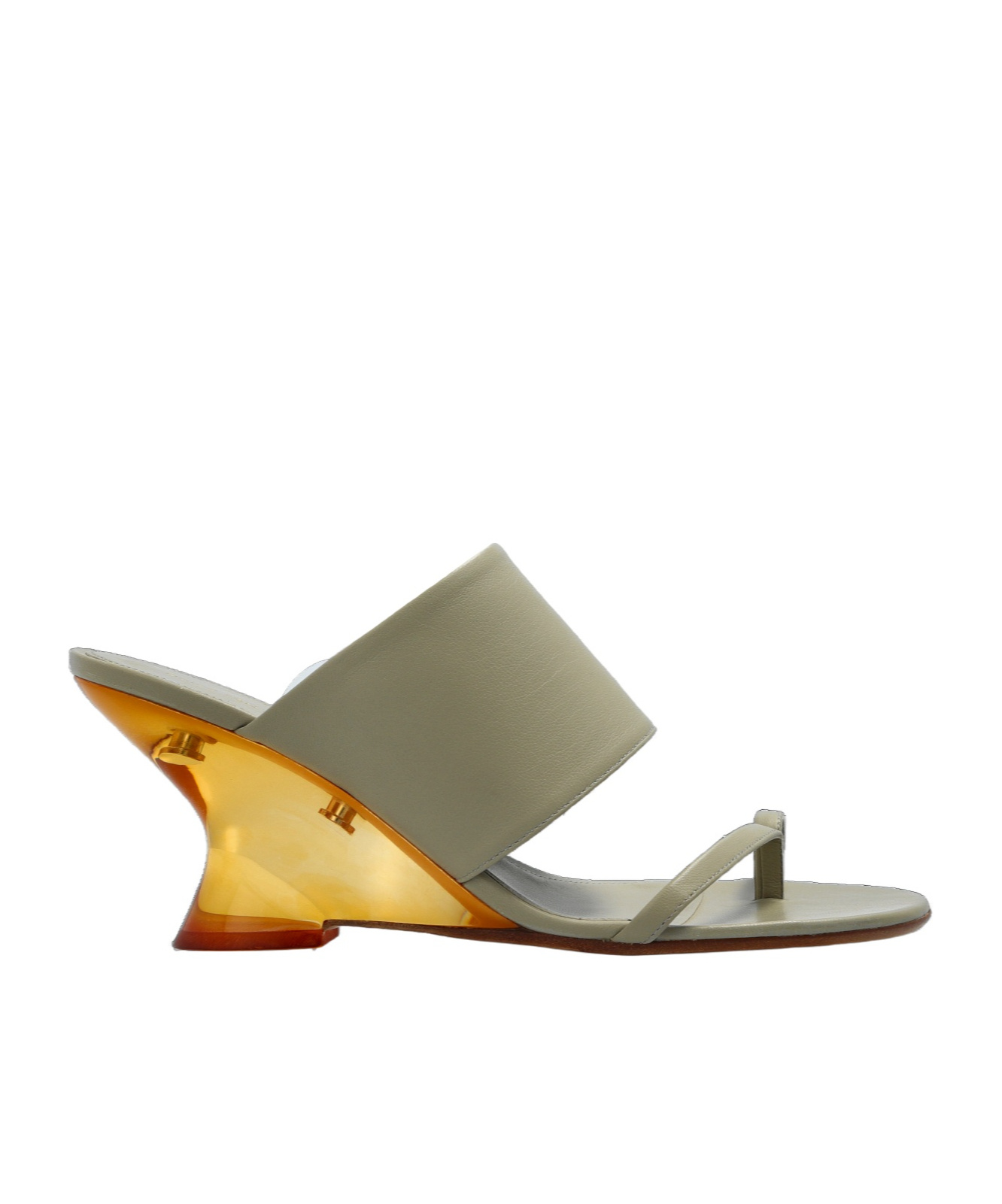 DRIES VAN NOTEN ROUND TOE WEDGE SANDALS 