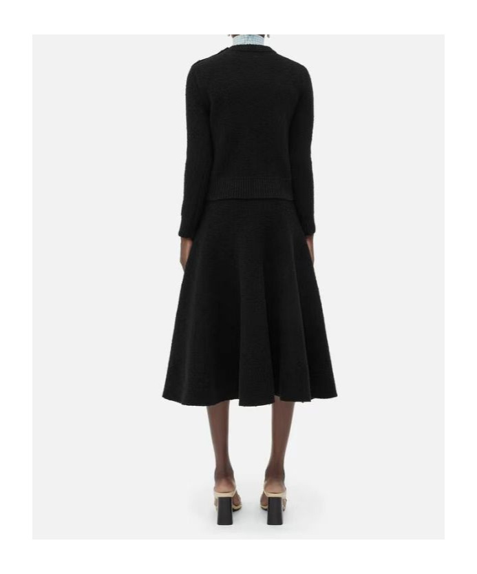 Bottega Veneta Wool Loop Sweater In Black