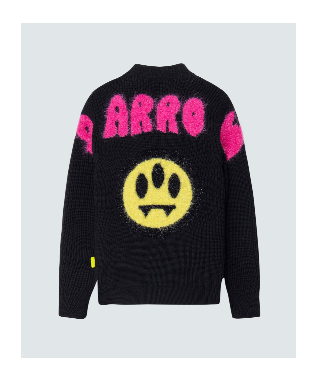 Barrow Crew-neck Intarsia-knit Sweatshirt In Black