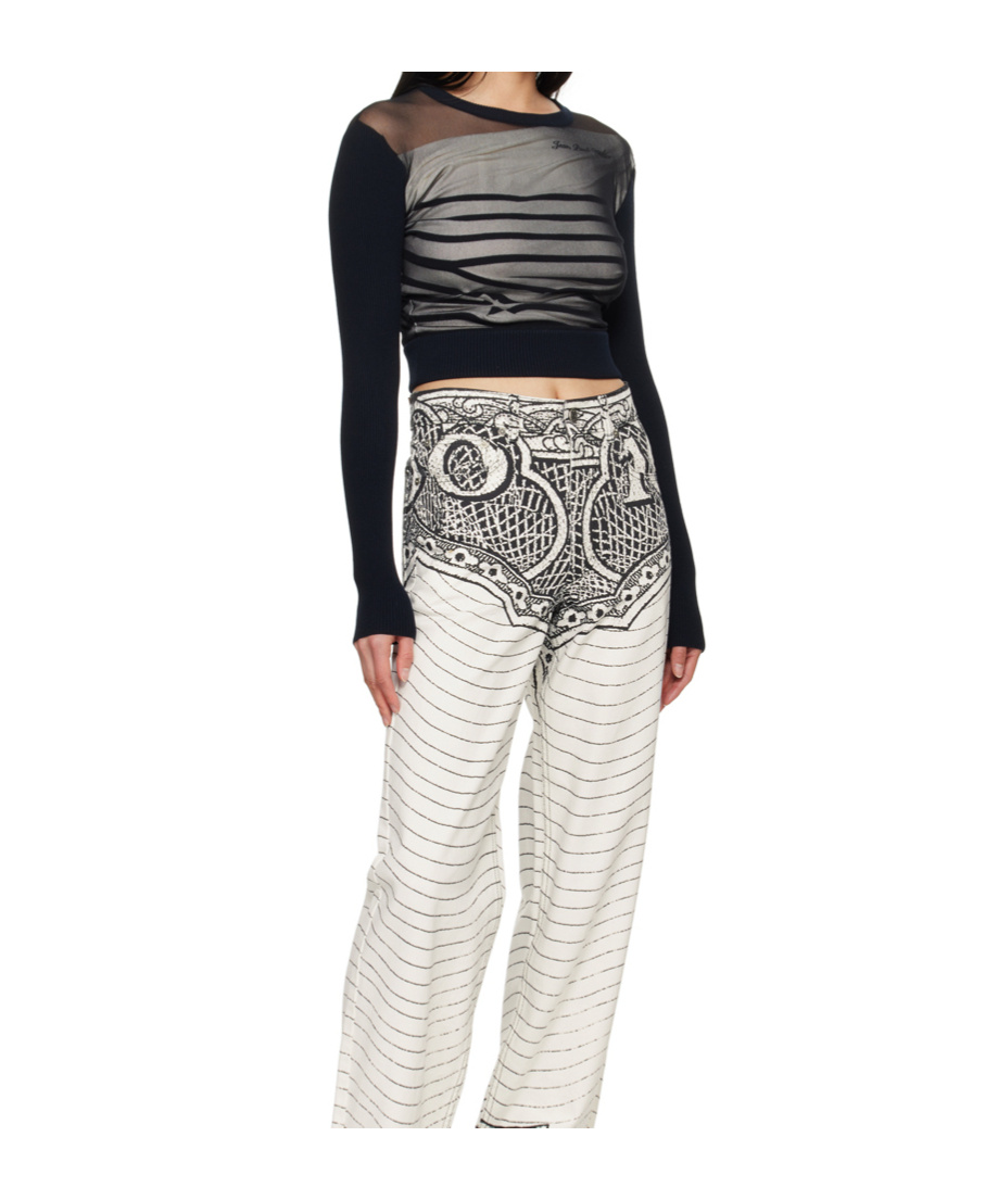 Shop Jean Paul Gaultier Crewneck Sweater
