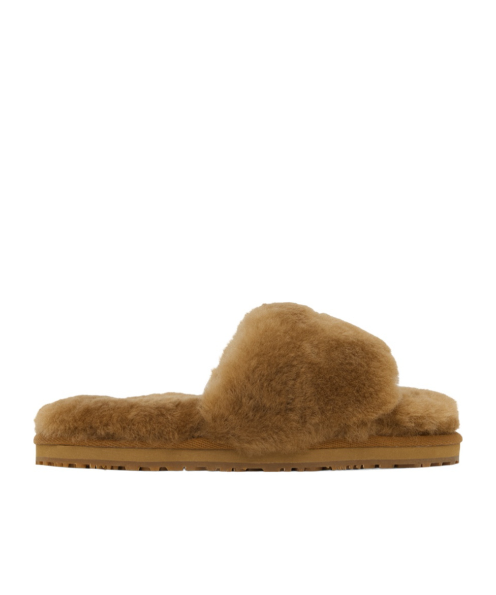 MOU ROUND HEAD OPEN-TOED SLIPPERS