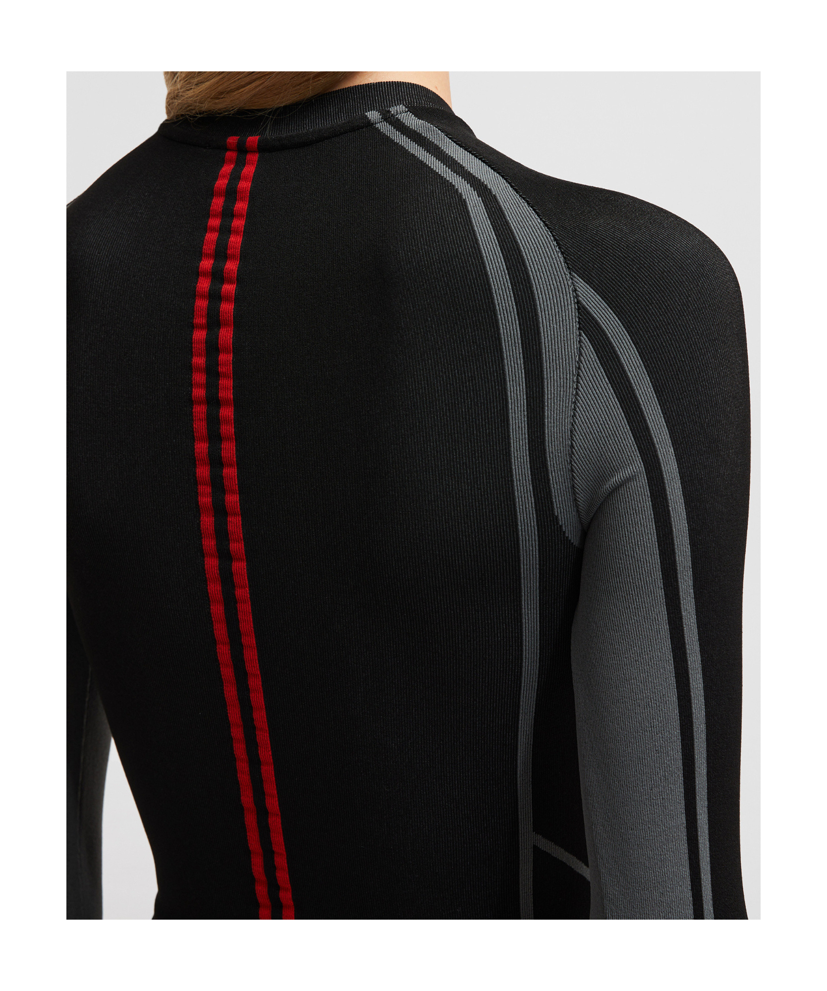 Moncler Long-sleeved T-shirt In Black
