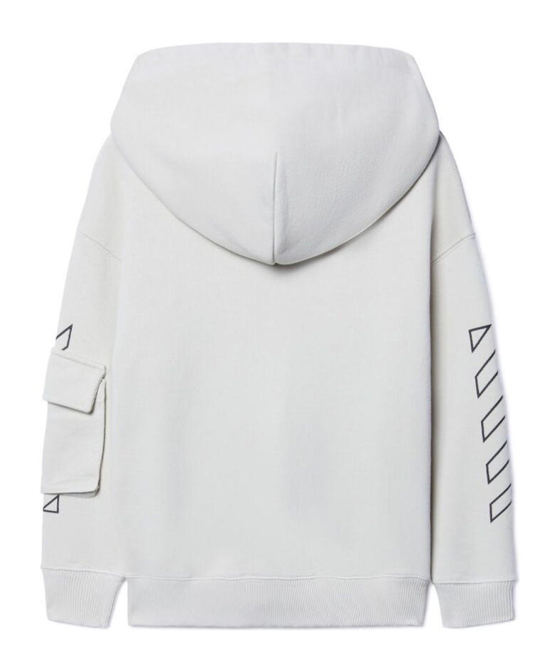 Off-white Bookish Zip-up Hoodie In White