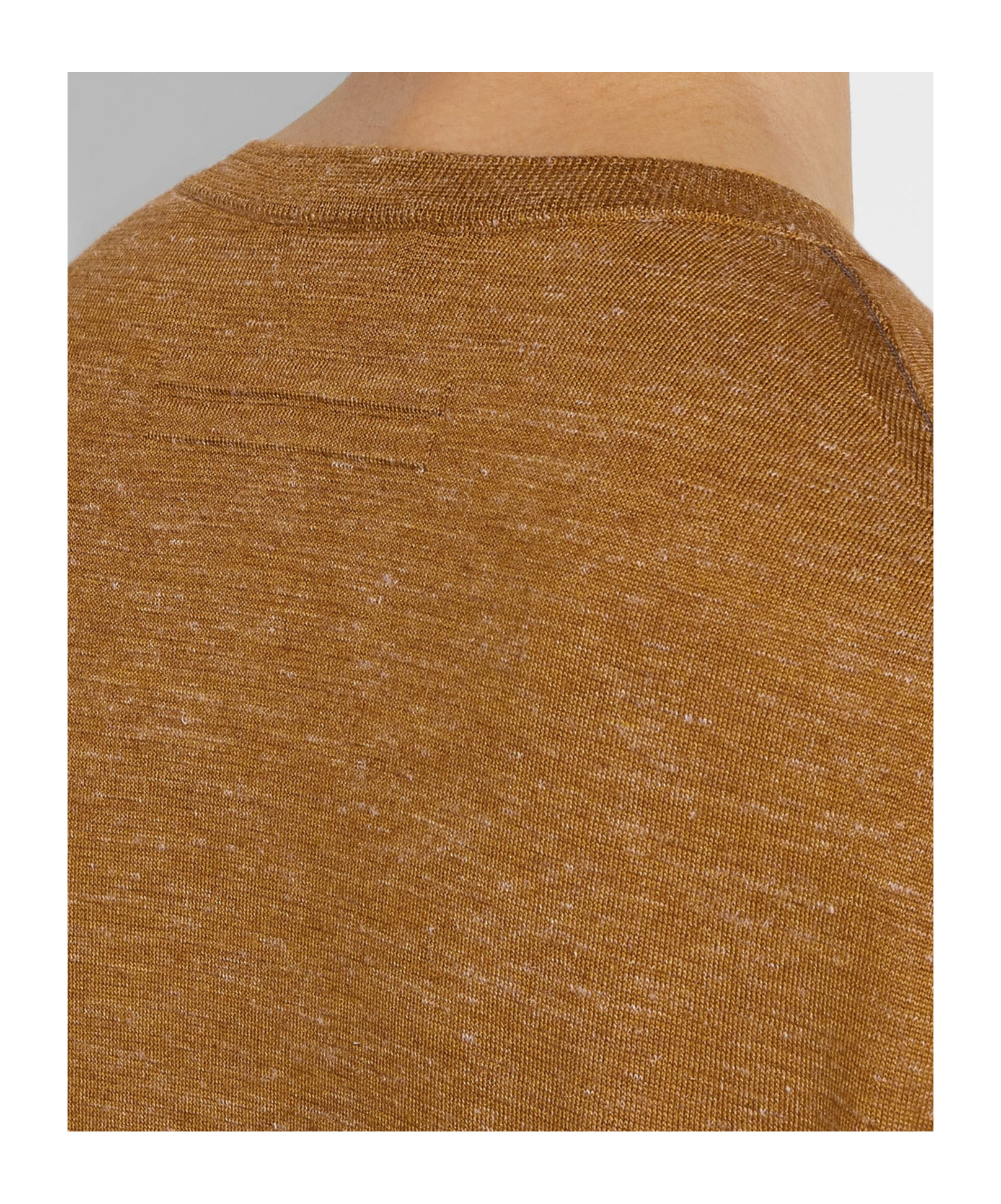 Zegna Crewneck Knitted Jumper In Brown