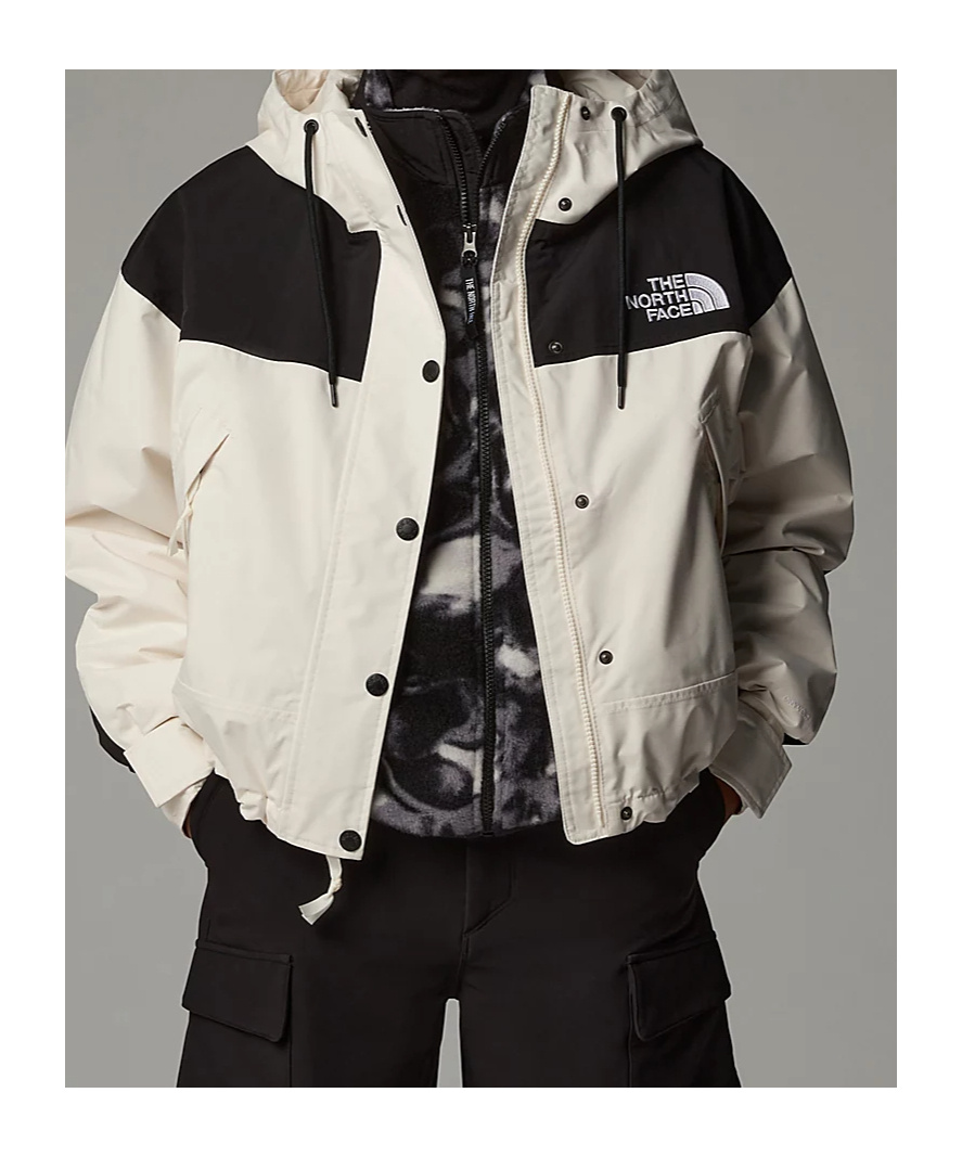 The North Face Dryvent Mono Mountain Jacket In White