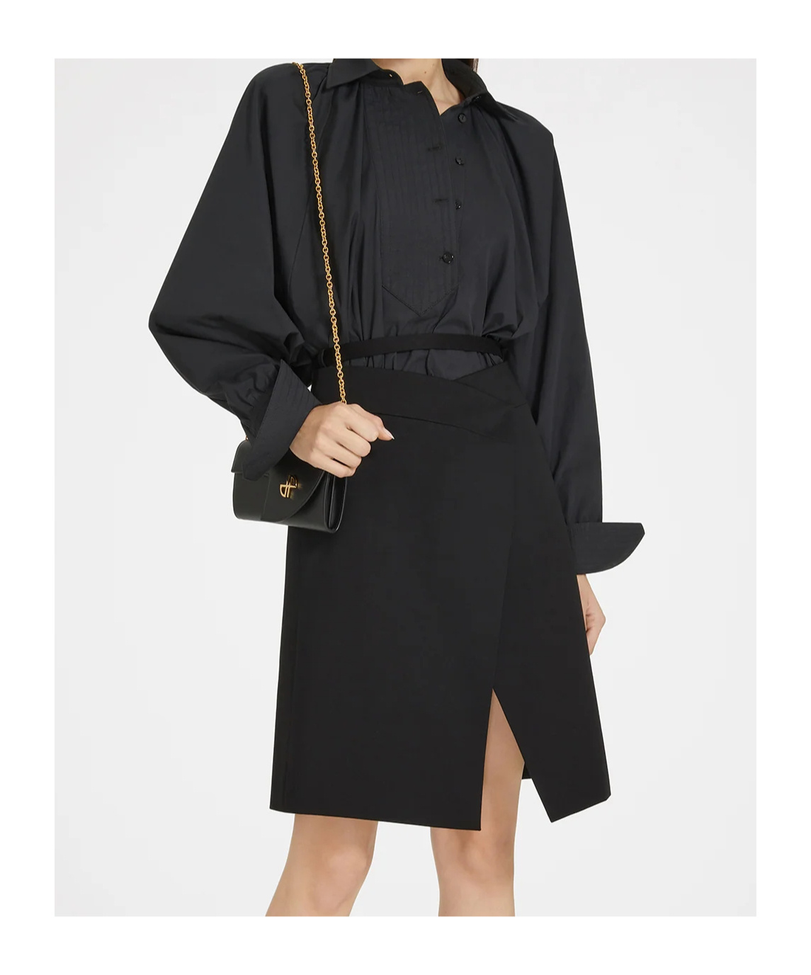 Patou Artist Blouse In Sustainable Cotton In Black