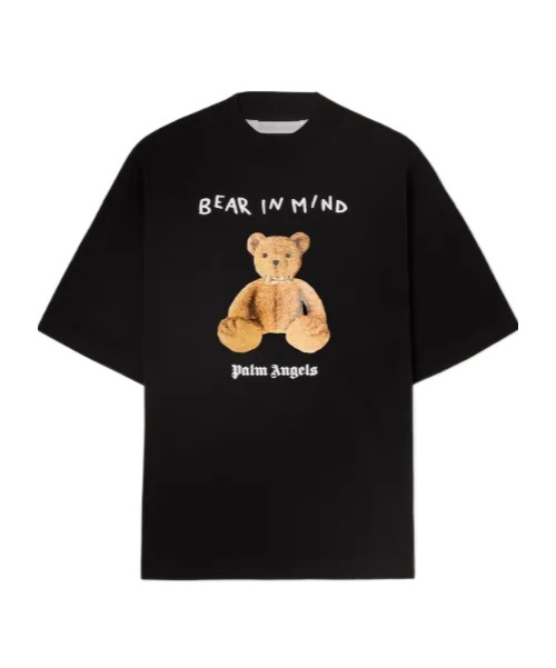 Palm Angels B Bear In Mind Loose Tee In Black