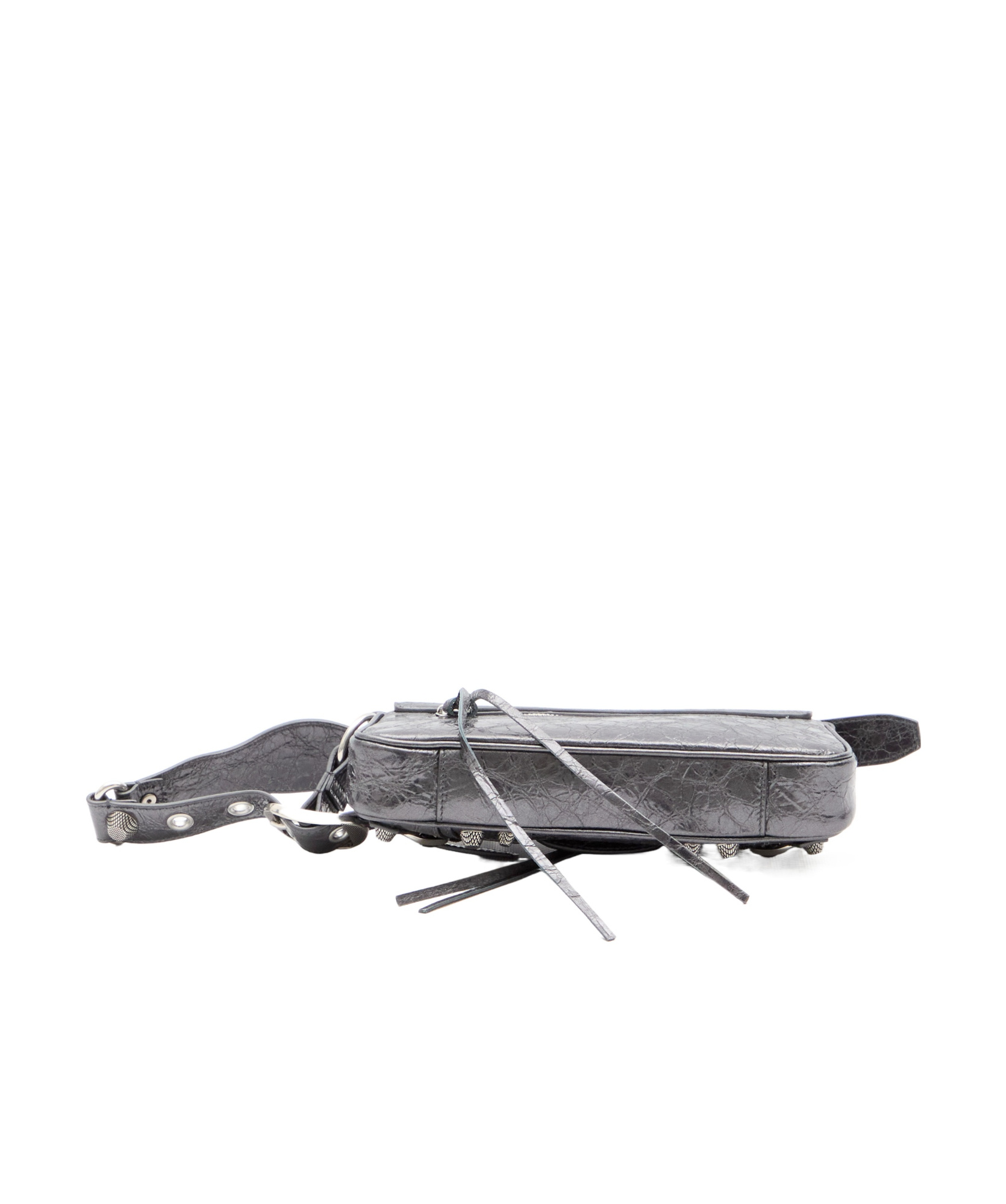 Balenciaga Gray Xs Sling Shoulder Bag For Women In Black