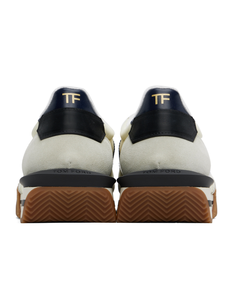 Tom Ford Logo Lace Low-cut Skate Shoes In White