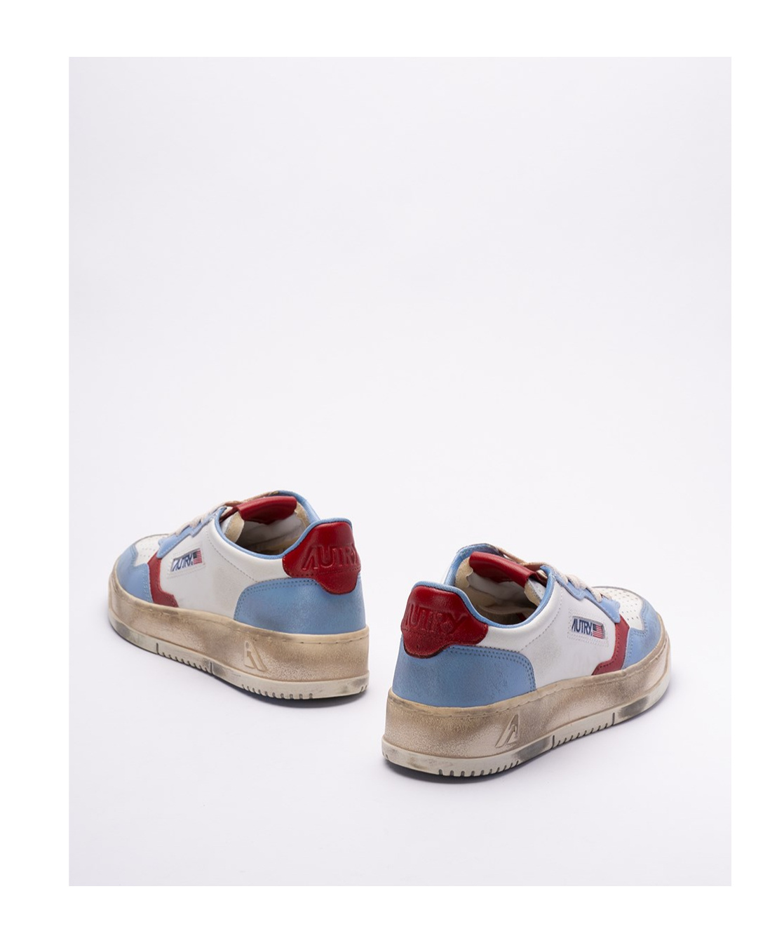 Autry Sup Vint Leather Sneakers In Metallic