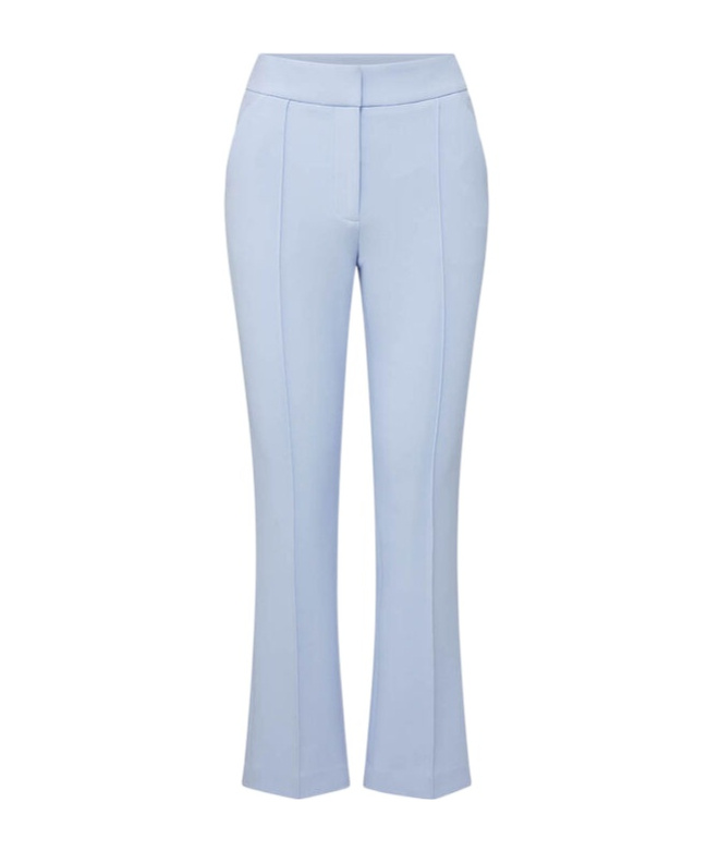 Veronica Beard Tani Flared Trousers In Blue