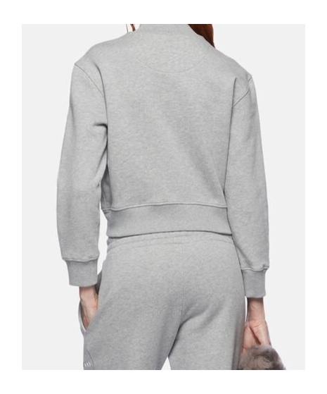 Attico Long-sleeved Sweater In Gray