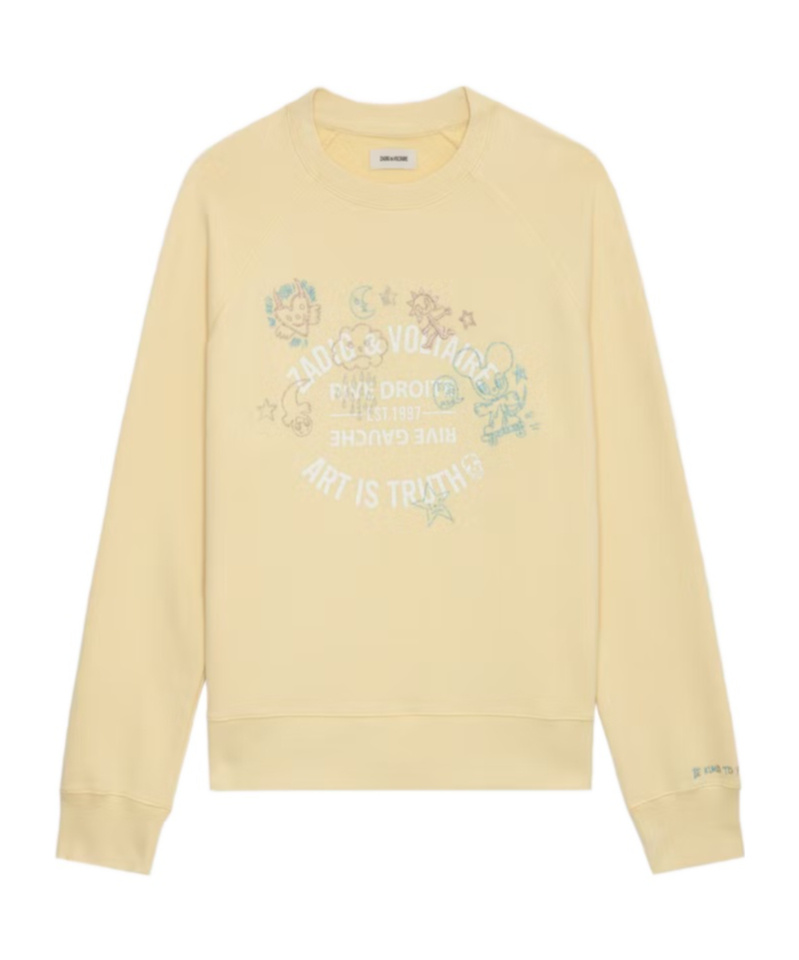 Shop Zadig & Voltaire Logo Logo Hoodie In Nude