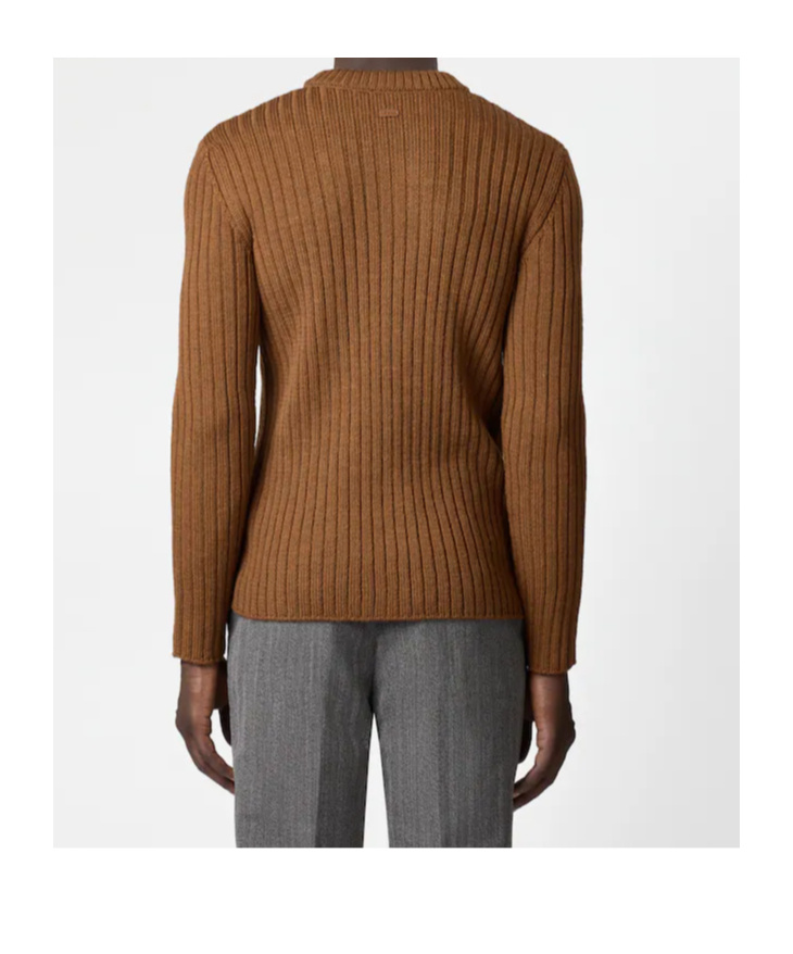 Tod's Long-sleeved Sweater In Brown