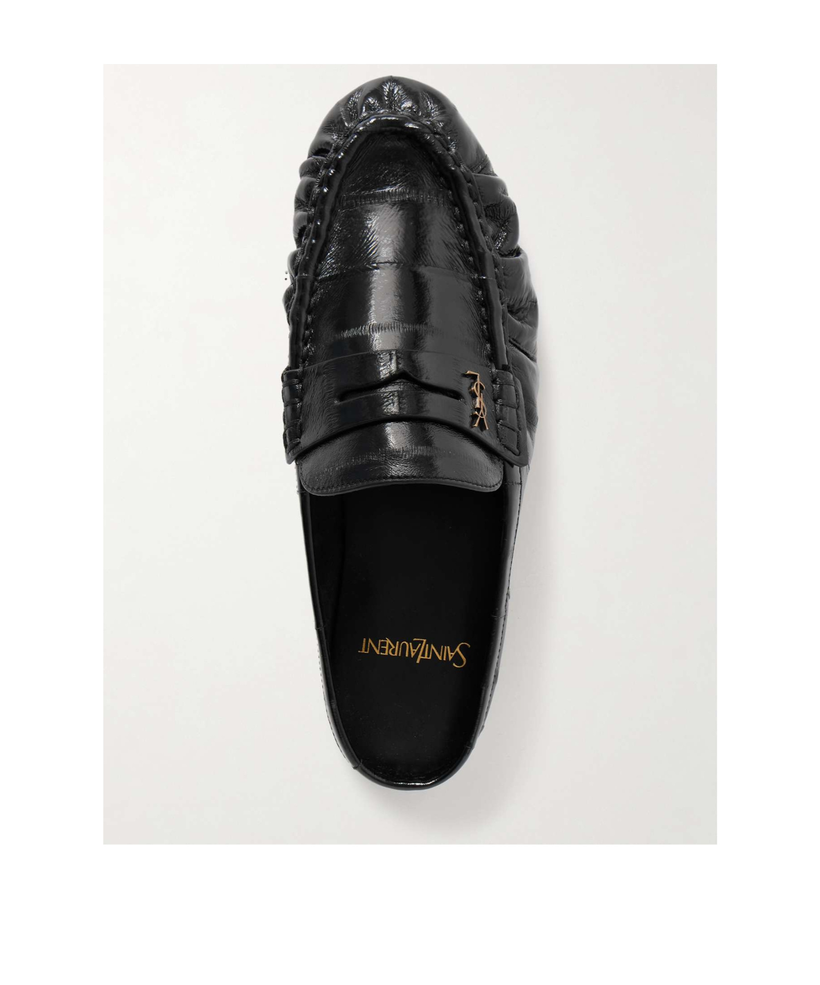 SAINT LAURENT ROUND TOE MULES
