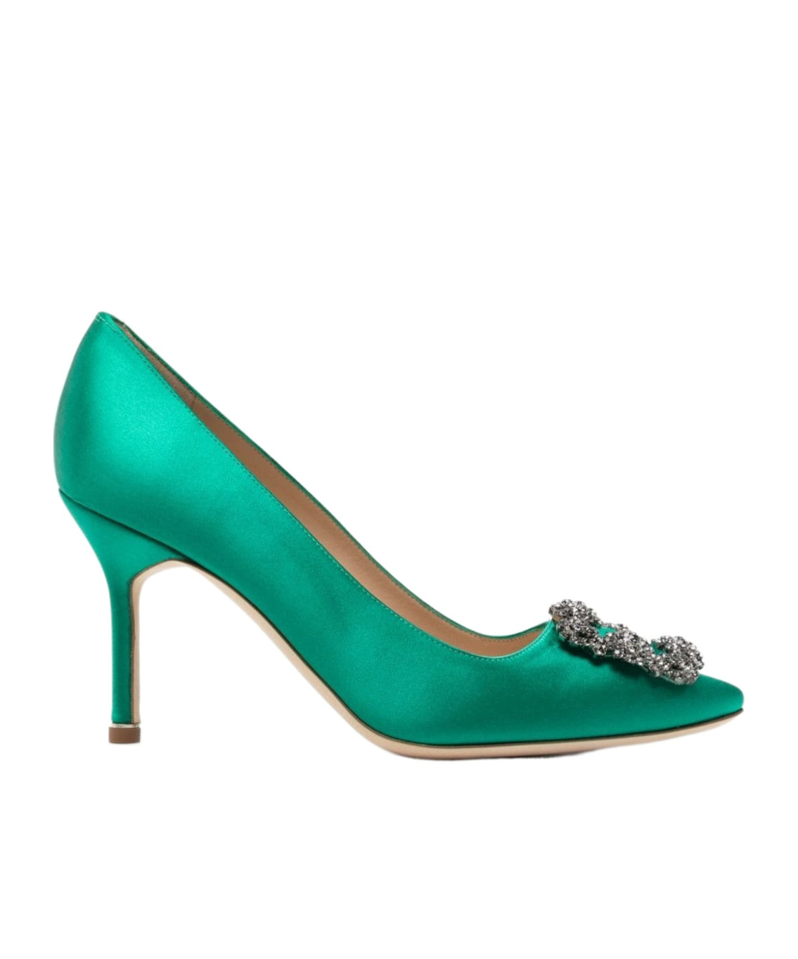 Manolo Blahnik Pointed High Heels In Green
