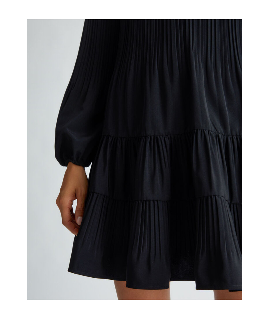Liu •jo Crepe Mini Dress In Black