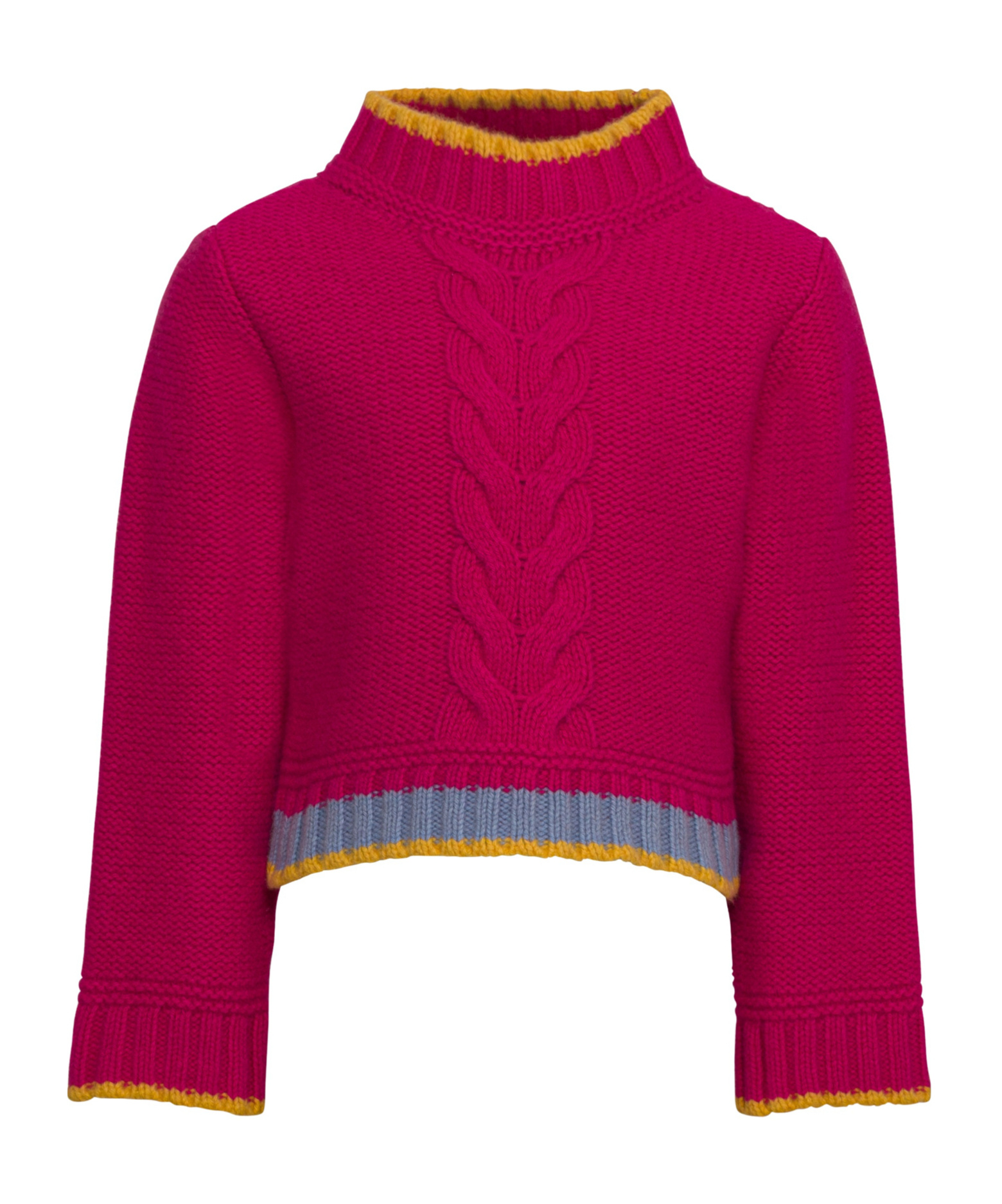 Simonetta Stripe-trim Sweater In Pink
