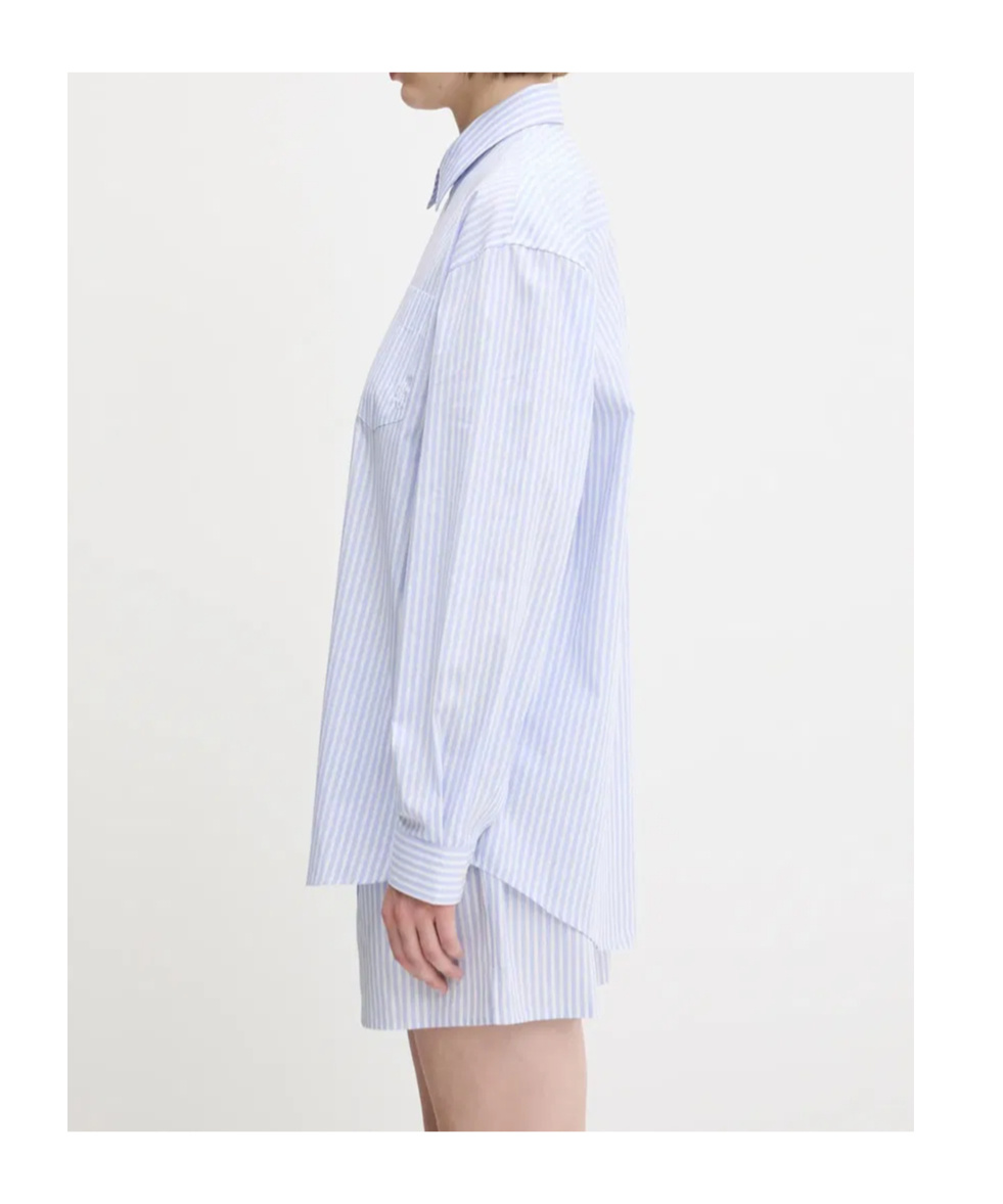 Sporty And Rich Src Oversized Relaxed Fit Striped Shirt