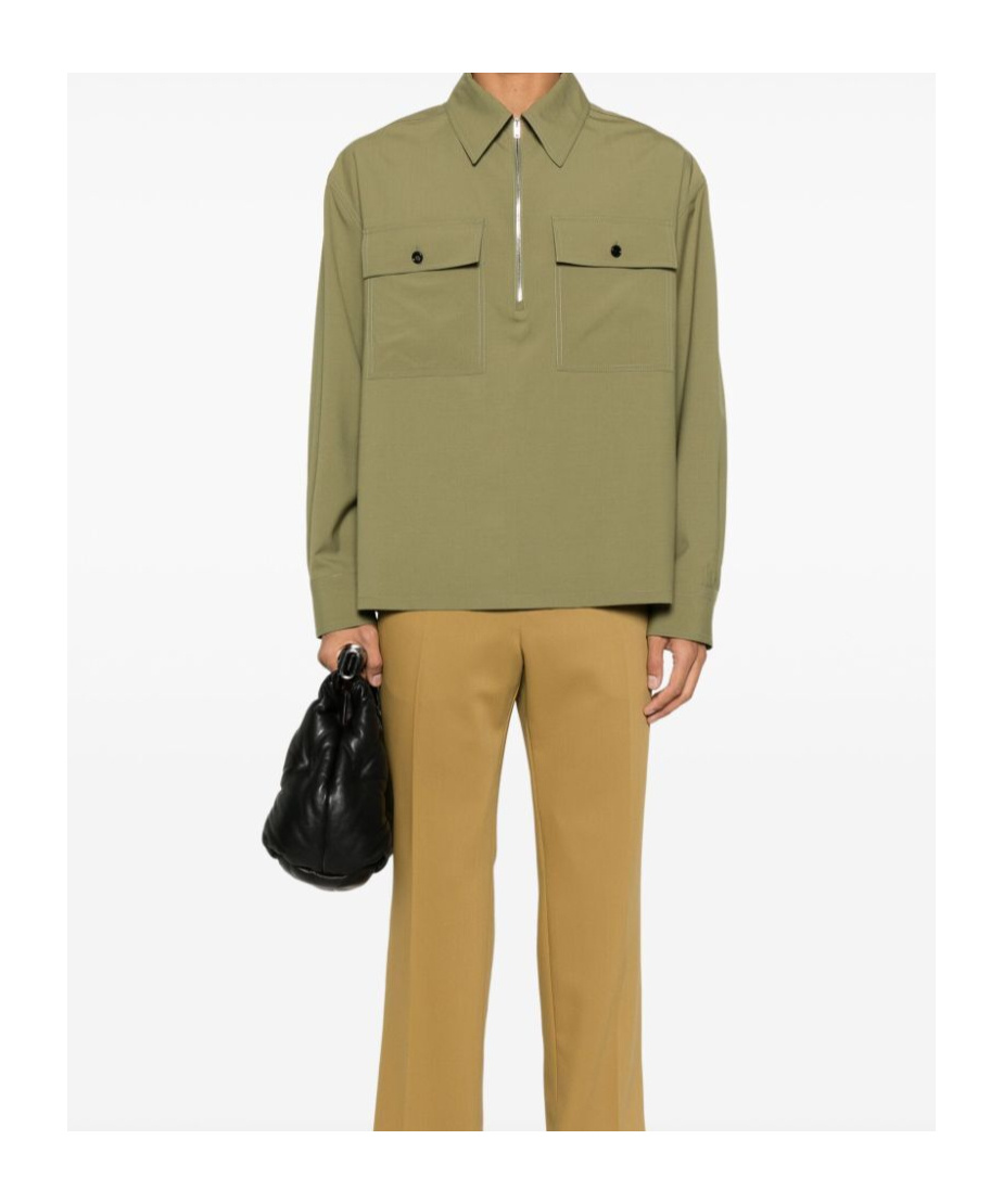 Bottega Veneta Long-sleeved Shirt In Green