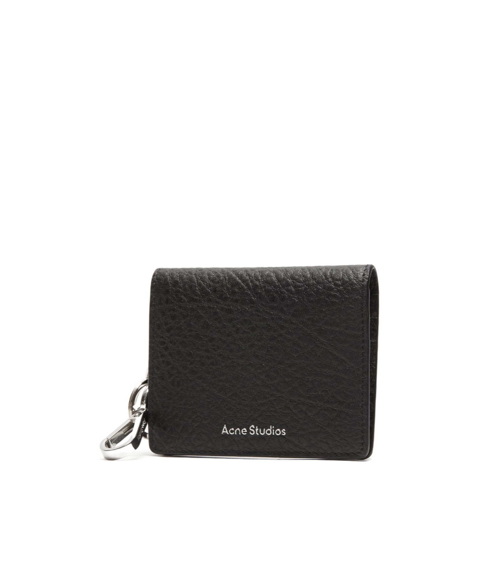 Acne Studios Folded Leather Wallet In Black