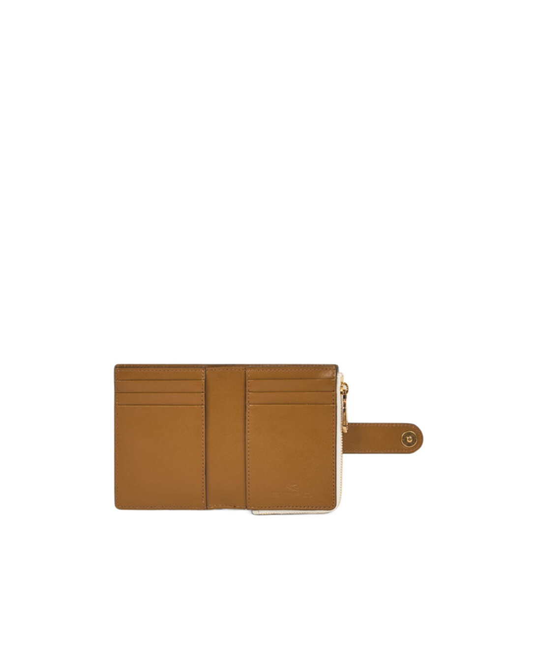 Etro Small Leather Wallet In White