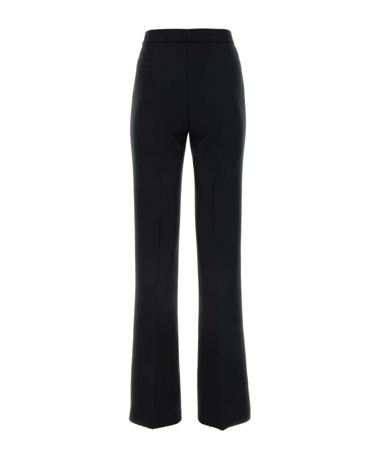 Msgm Mid-rise Tailored Trousers In Black